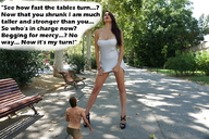 crush collage high_heels butt_crush brunette domination shrunken story park shrunken_men legs shrunken_man outdoors bench squeezemeflat