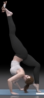 small_man barefoot yoga contortion on_toes boomgts balance digital_render yoga_instructor