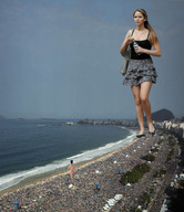giantess crush collage city mega blonde swimsuit beach skirt buildings multiple_sizes legs walking people giantesses crowds rio_de_janeiro jennifer_lawrence kosmita