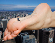 collage small_man city toes barefoot helicopter soles skyscraper nikemd sky point_of_view giantess_feet