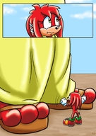 drawing furry color sonic_the_hedgehog knuckles unaware