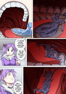 vore comic tongue penis mouth teeth anime purple_hair story unaware lucky_star kibate mouth_view track_suit liquid_man