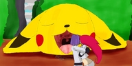 pokemon vore furry tongue pikachu mouth team_rocket feral jessie_(pokémon) james_(pokémon) giantess-rules