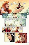 breasts drawing wings color long_hair red_hair shrunken_woman venus costume janet_van_dyne comic_books marvel_comics the_wasp giant-man