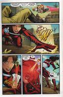 drawing giantess chief mega comic color green_eyes brunette story hand_crush flying swat costume doom_patrol dialogue dc_comics slam elasti-girl negative_man laser_eyes rita_farr