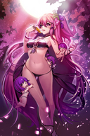 drawing gentle blushing swimsuit licking anime climbing red_eyes red_hair unknown_artist underboob belly shrunken_woman lollipop manicure