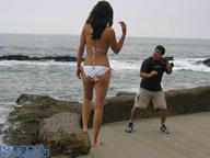 collage black_hair swimsuit beach ocean amazon shrunken_man