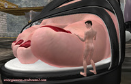 nude feet black_hair toes short_hair shrunken_men sandals shrunken_man nail_polish digital_render
