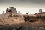 breasts giantess collage desert topless sitting horses indian native_american