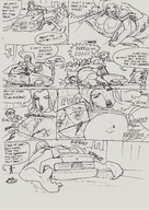 breasts growth city comic monochrome sketch vehicles captions