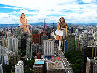 collage city blonde destruction buildings helicopter brunette wonderslug sky nicole_bahls juliana_salimeni são_paulo