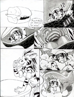 drawing giantess vore furry monochrome unaware aquavore35