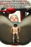collage butt_crush story shrunken_man looking_down underneath pinned point_of_view squeezemeflat looking_at_tiny