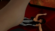 giantess barefoot brunette lying_down foot_crush digital_render fater