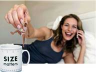 collage long_hair handheld shrunken_men phone shrunken_man dangle on_phone coffee_cup coffee_mug
