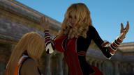size_difference blonde large_breasts long_hair mini_giantess digital_render fater