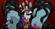 drawing feet handheld barefoot dark_skin butterfly nail_polish mostlyfunstuff bayonetta shantae madama