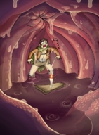drawing giantess vore tongue in_stomach mouth parody attack_on_titan shingeki_no_kyonjin