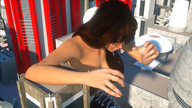 giantess city long_hair brunette digital_render fater