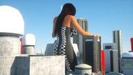 giantess city long_hair brunette digital_render fater