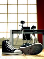 shoes window shrunken_woman cameras sorenzer0 digital_render