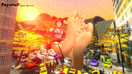 giantess city destruction barefoot red_hair gmod sitting pigtails outdoors digital_render