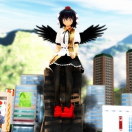giantess wings city destruction sitting looking_down digital_render catadioptrictrap