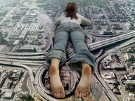 giantess collage feet city destruction barefoot brunette lying_down highway mega_giantess road fyerk