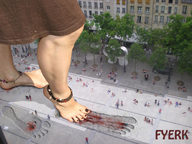 giantess crush collage feet toes barefoot blood foot_crush foot_print pedicure crowds fyerk downward_angle