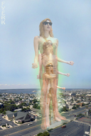 growth giantess collage feet city barefoot sunglasses fyerk