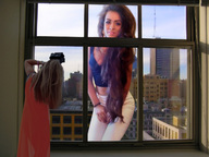 giantess collage city long_hair wonderslug looking_at_viewer