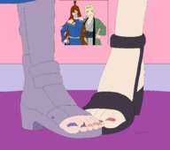 drawing color naruto shrunken_man painting_toenails on_toe naruto_(series)