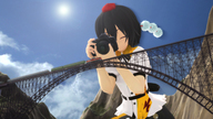 giantess train short_hair camera outdoors digital_render