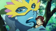 drawing white_hair color tongue giant blue_eyes licking handheld anime blue_skin animation mask magi_the_labyrinth_of_magic zagan