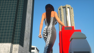 giantess city large_breasts long_hair brunette digital_render fater
