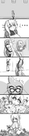 drawing growth giantess comic monochrome large_breasts long_hair destruction outgrowing_building corruptking