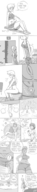 drawing comic monochrome sweat anal sitting fart toilet shrunken_woman bathroom dialogue pooped_out in_toilet abandoned