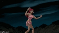 drawing giantess mega color handheld giganta red_hair ponytail animation earrings belt catching super_villain dc_comics martian_manhunter