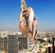 giantess collage city blonde destruction buildings wonderslug sky jenni_czech