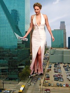 giantess city buildings wonderslug bus vehicles sky pedestrians jennifer_lawrence