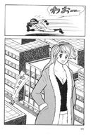 drawing giantess city comic monochrome long_hair unknown_artist