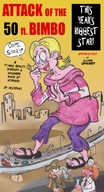 drawing blonde color foot_crush attack_of_the_50_foot_woman