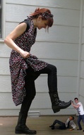 collage boots shrunken_men foot_crush raised_foot imminent_crush shelle_chii georgedean