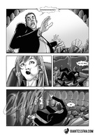drawing vore comic monochrome shrunken_men unaware shrunken_man giantessfan salad a_secretarys_tale_3