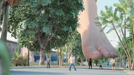 toes barefoot people streets pedicure trees giantess_feet imminent_crush tiny_mk digital_render