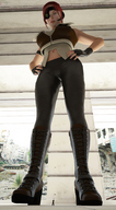 giantess low_angle gloves boots shrunken_men shrunken_man looking_down point_of_view perspective tiny_mk looking_at_tiny digital_render