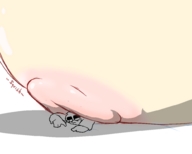 breasts drawing nipples color shrunken_men underboob shrunken_man annoyed thaddeusmcboosh