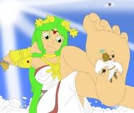Stuck on sole of goddess.png