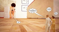 giantess crush feet vore manga barefoot shrunken_men shrunken_woman jessi_and_vicky tiny_mk digital_render