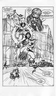 drawing growth giantess comic monochrome story monster fighting series thunderstep big_uns